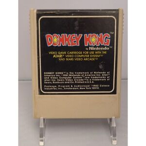 Coleco Donkey Kong Atari 2600 & Sears Arcade - Cartridge 1982 Tested & Working